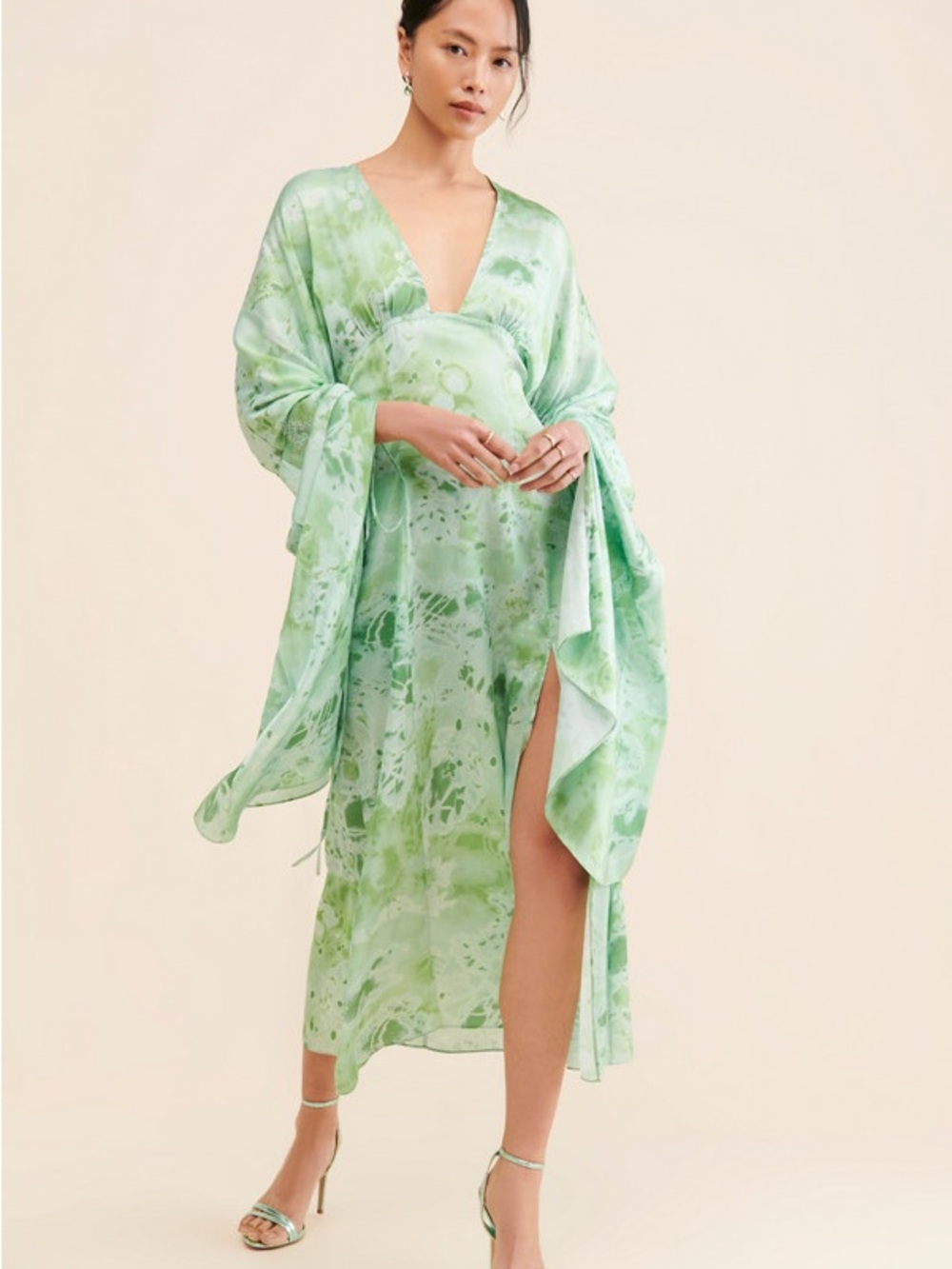 Let Me Be- Midas Midi Abstract Dress